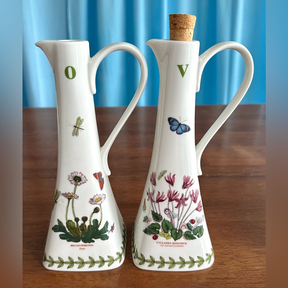 Portmeirion Susan Williams-Ellis Botanical Garden Square Oil & Vinegar Set